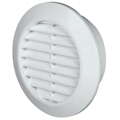 Afbeelding van MKK Ventilatierooster Ø 70 mm rond wit insectennet afvoerrooster toevoerlucht afvoerlucht rooster ventilatie T75