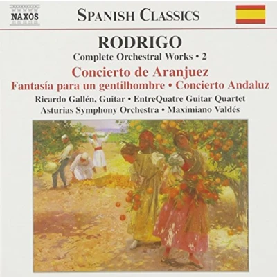 Afbeelding van Riccardo Gallén, EntreQuatre Guitar Quartet, Aturias Symphony Orchestra Rodrigo: Complete Orchestral Works 2 (CD)