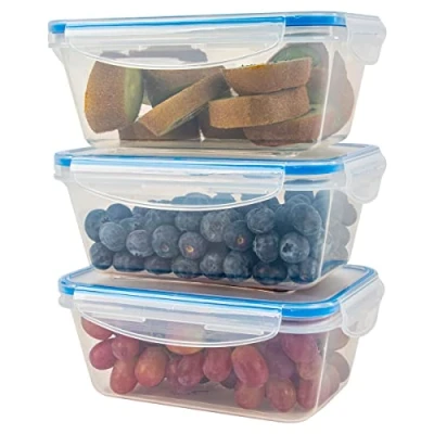 Afbeelding van Classbach C FHD 4006 K Kunststof vershouddozen met deksel, 100% dicht, lunchbox, broodtrommel, meal prep dozen voorraaddozen geschikt voor vaatwasser, magnetron en vriesvak
