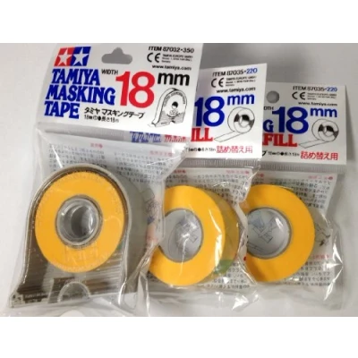 Afbeelding van Tamiya 18 mm afplakband met 2 stuks navulling