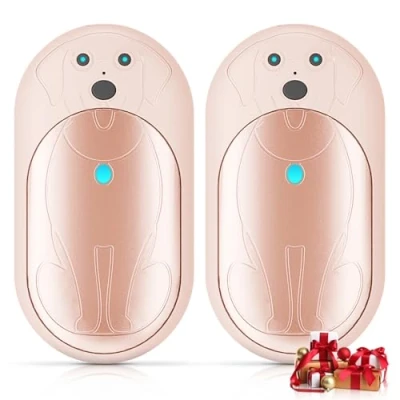 Afbeelding van Lepwings Oplaadbare handwarmers 2 stuks, 6000mAh batterij gaat lang mee, 3 niveaus verwarming elektrische zakhandwarmer, wintercadeau voor mij, vrouwen, handverwarming golf, jacht, wandelen,