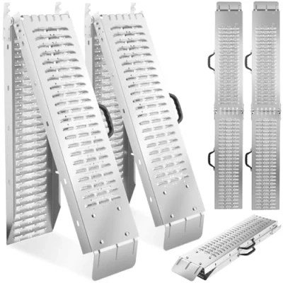 Afbeelding van tectake® Set van 2 oprijplaten Björn 186 cm inklapbaar, belastbaar tot 400 kg 405022