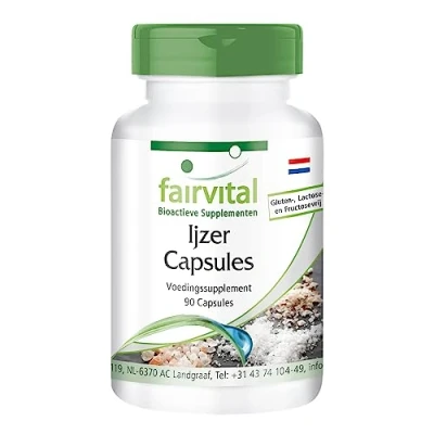 Afbeelding van Fairvital Ijzer capsules mit vitamine C, biotine en B12 VEGAN 90