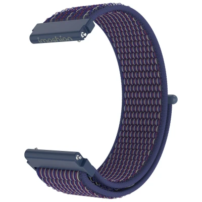 Afbeelding van Nylon bandje klittenband Universeel 20 mm aansluiting Indigo imoshion Blauw