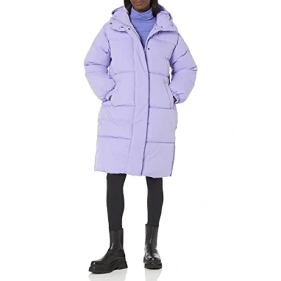 Afbeelding van Amazon Essentials Oversized lange pufferjas voor dames (verkrijgbaar in grote maten), paars, XX Large