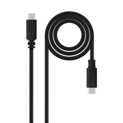 Afbeelding van USB kabel NANOCABLE 10.01.2301 L150 Zwart 1,5 m (1 Stuks)