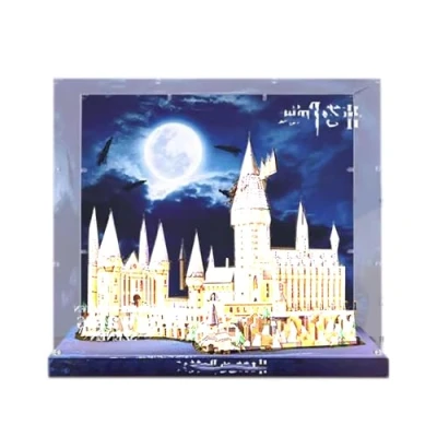 Afbeelding van Acryl vitrine voor Lego Harry Potter Hogwarts Castle 71043, showcase, beschermen en versieren model met stofdichte opslag (achtergrond F)