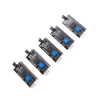 Afbeelding van ANGEEK 5 stuks I2C/IIC/TWI Seriële Interface Board Modules compatibel met Arduino R3 LCD 1602 2004 LE Display
