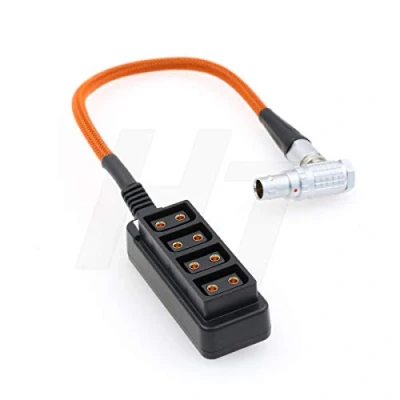 Afbeelding van HangTon Alexa Mini Camera EXT 7 Pin naar D tap Power Splitter Adapter Box voor ARRI, 1 tot 4 gevlochten kabel (4 poort)