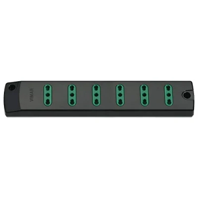Afbeelding van VIMAR FP00406 Mobile stekkerdoos 2P+T 16 A 250 V, met 6 uitgangen, zwart