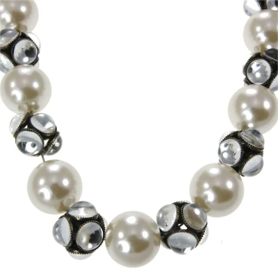 Afbeelding van Behave Ketting met parels en decoratieve kralen