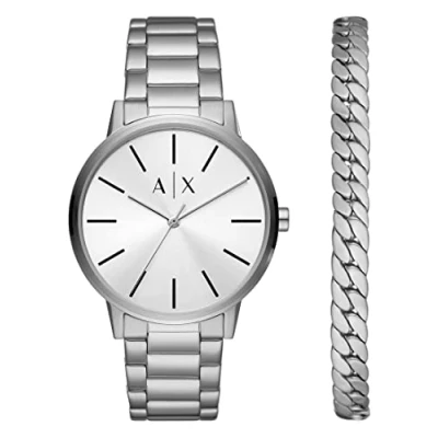 Afbeelding van Accessories Armani Exchange Watch Gift Set in Silver