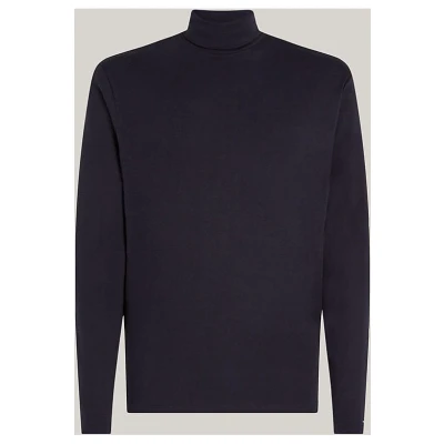 Afbeelding van Tommy Hilfiger ROLL NECK TEE Longsleeve, Heren, Maat: Medium, Desert sky