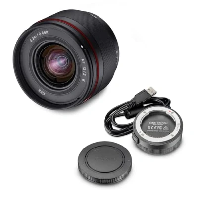 Afbeelding van Samyang AF 12mm F2.0 E Lens Station voor Sony autofocus APS C groothoek vaste brandpuntsafstand objectief Mount APSC, camera&#039;s, zwart