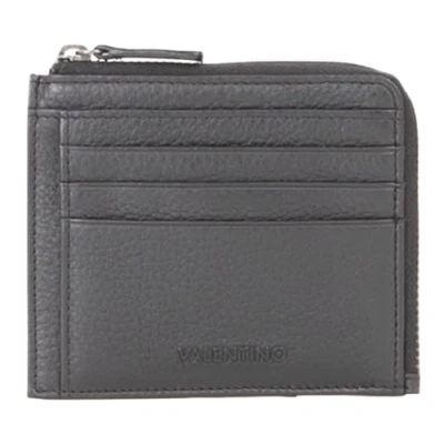 Afbeelding van VALENTINO Leren Kaarthoes Sodaro Card Case Nero Zwart