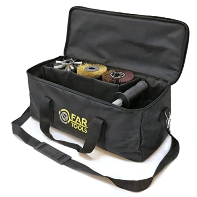 Afbeelding van MyREXBAG draagtas en opslag voor de Renovator REX120 gemonteerd plus 6 borstels 3 precisieborstels accessoires, 24L