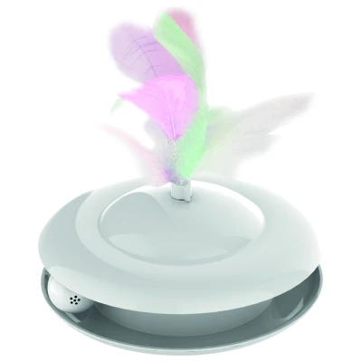Afbeelding van Mpets Speeltje Capella Kattenspeelgoed 12x12x8 cm Wit Interactief