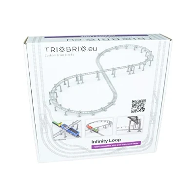 Afbeelding van Trixbrix Ondersteuning Bundle 2.0 Compatibel met Lego City Train Sets 60197 60198 10277 60205 60238 60337 (Infinity Loos)