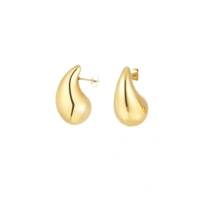 Afbeelding van Bijoutheek Oorknoppen Big drop L Goud