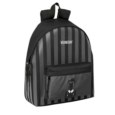 Afbeelding van Schoolrugzak Wednesday Zwart 33 x 42 15 cm