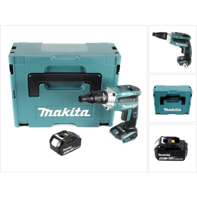 Afbeelding van Makita DFS 251 M1J droge montagebouwschroevendraaier 18 V borstelloos + 1x accu 4.0 Ah Makpac zonder lader