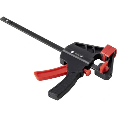 Afbeelding van TOOLCRAFT TO 6743691 Eenhandsklem Spanbreedte (max.):100 mm Afmeting, lengte: 180 Afm. werkbereik:35