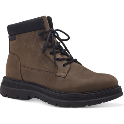 Afbeelding van S.OLIVER Stiefelette 51621743 Veterboots, Heren, Maat: 46, Khaki Leer/ synthetisch