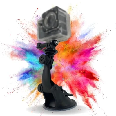Afbeelding van TronicXL Actioncam Zuignaphouder Zuignap Bevestiging geschikt voor DJI, Osmo, GoPro Hero, Hero+, 3, 4, 5, 6, 7, 8, 9, 10, 11, 12, 13, Session Action Cam Houder Mount uw Autovoorruit
