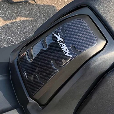 Afbeelding van labelbike 3D Sticker Tankdeur Xadv Motorfiets Scooter Decoratie en Bescherming met Officieel HONDA kenteken in Hars compatibel 750 X ADV 2017 2020 Carbon achtige Kleur