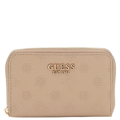 Afbeelding van Guess Phoebe portemonnee M simply taupe logo