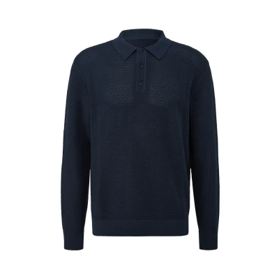 Afbeelding van QS Longsleeve, Heren, Maat: Large, Tiefblau