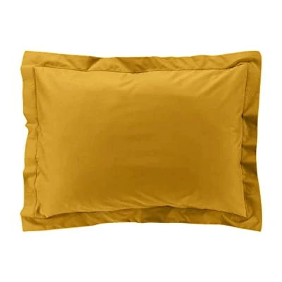 Afbeelding van douceur d&#039;intérieur, Kussensloop (50 x 70 cm) perkaline curry, perkal katoen