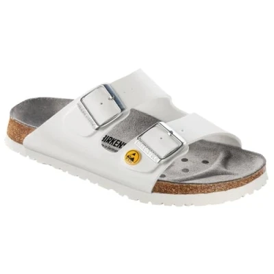 Afbeelding van Birkenstock ESD sandaal Arizona, maat 45, wit, normaal 089410 45 (pantolette schoen halfschoen latsche tweede gesp Alpro P220 571030 571038 571040 571048 571050 571058 5710608 tot 257.
