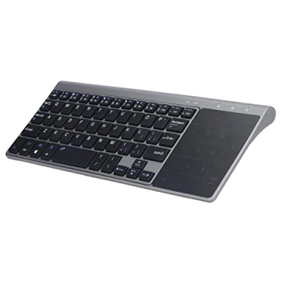 Afbeelding van Draadloos Aanraaktoetsenbord, 59 Toetsen 2,4 GHz Multimediatoetsenbord 1200 DPI Multitouch touchpad Ultradun Toetsenbord voor Pc Laptop Smart TV