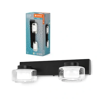 Afbeelding van LEDVANCE ORBIS Flame Wand und Deckenleuchte mit LED, schwarz, 11W, 700lm, 3000/4000K, Farbtemperatur über Wandschalter einstellbar (kaltweiß/warmweiß), IP44 Schutz vor Fremdkörpern Spritzwasser