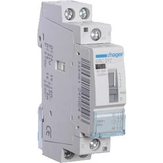Afbeelding van Hager magneetschakelaar ac erc 2nc 16 1 400v 5 3 kw u spoel 230v 50hz 60hz erc217