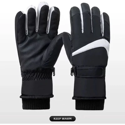 Afbeelding van Winterhandschoenen voor Heren en Dames (kleur :Zwart) Verdikte handschoenen Warme Touchscreen Winddicht Sporthandschoenen Antislip Fietshandschoenen Hardlopen Motorfiets Fietsen Wandelen