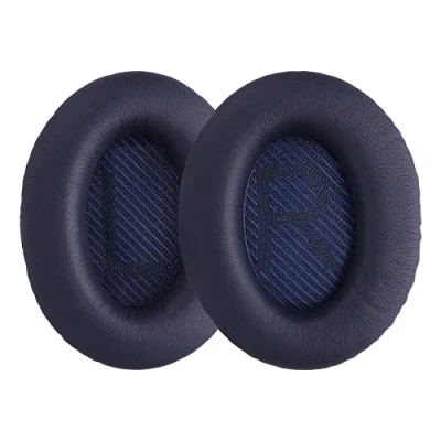 Afbeelding van kwmobile 2x oorkussens geschikt voor Bose Quietcomfort 35 35II 25 15 / QC35 QC35II QC25 QC15 Earpads koptelefoon in donkerblauw