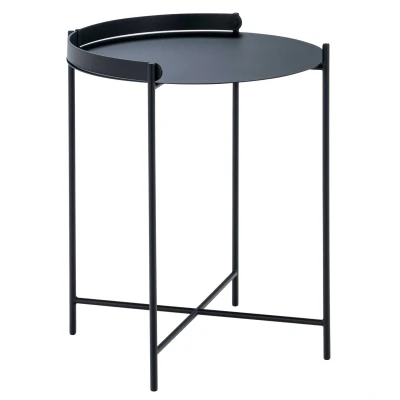 Afbeelding van Bijzettafel Houe Edge Tray Table Black 46 cm