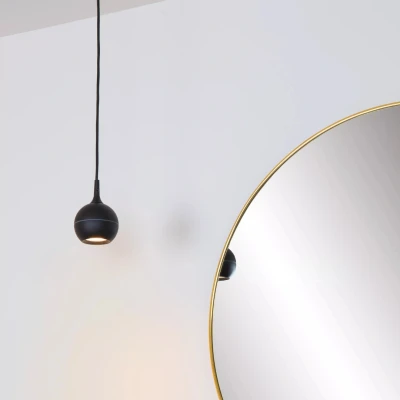 Afbeelding van Lucide FAVORI Hanglamp Badkamer 1xGU10 IP44 Zwart