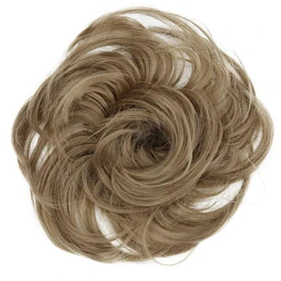 Afbeelding van CAISHA Haarstukje Haarwokkel Bruids Kapsel Opgestoken Volumineus Licht Golvend Knoet Donkerblond G9B