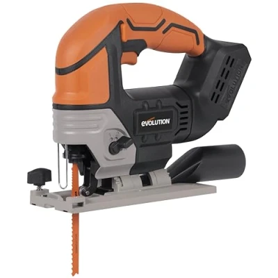 Afbeelding van Evolution Power Tools R90JGS Li draadloze decoupeerzaag inclusief 5 multifunctionele messen