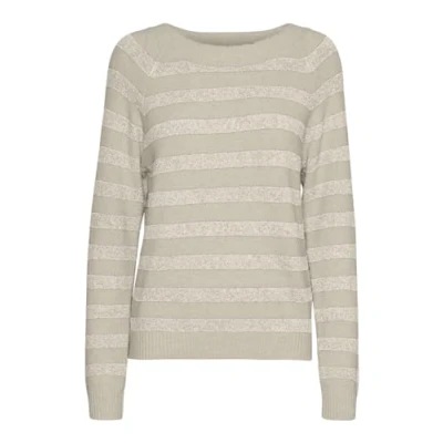 Afbeelding van Vero Moda Vmdoffy Oneck NOOS Trui, Dames, Maat: XXL, Oatmeal