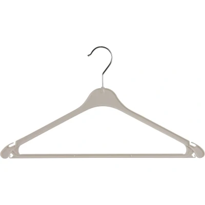Afbeelding van kledinghangers K43 Wit met inkepingen 43 cm 20 st