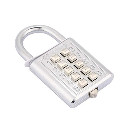 Afbeelding van 5 cijferige Drukknop Combinatie Hangslot Zinklegering Wachtwoordslot voor Locker Lade Kast Deur (10 toetsenborden)