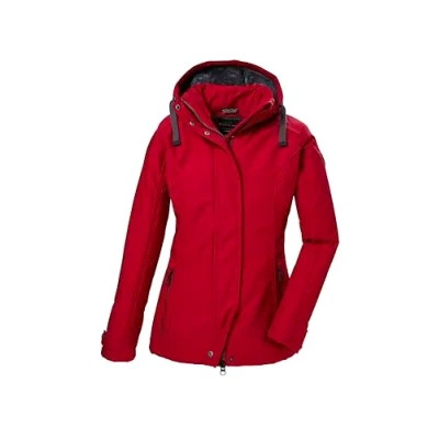 Afbeelding van G.I.G.A. DX dames Softshell jack/outdoorjack met afritsbare capuchon GW 23 WMN SFTSHLL JCKT, rot, 44, 42211 000