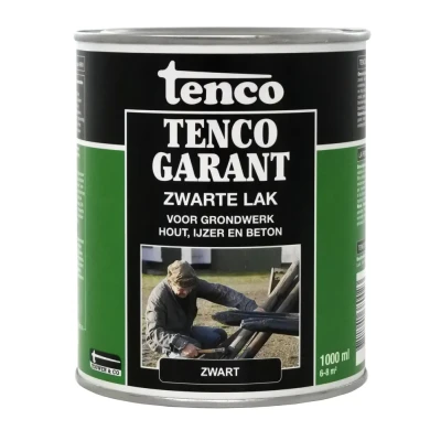 Afbeelding van Tenco Tencogarant Zwarte Lak 1 liter Buiten onderhoud