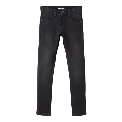 Afbeelding van Name it Nkmsilas Slim fit jeans voor kinderen, Maat: 104, Black denim