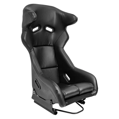 Afbeelding van AutoStyle Sportstoel &#039;FS&#039; Zwart Kunstleder Vaste polyester rugleuning incl. sledes