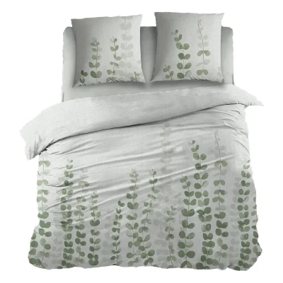 Afbeelding van Snoozing Rob Dekbedovertrek Tweepersoons 200x200/220 cm Green